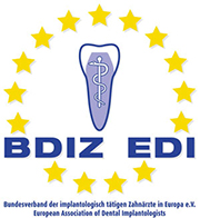 Logo BDZI EDI – Zur Website des Bundesverband der implantologisch tätigen Zahnärzte in Europa e.V.